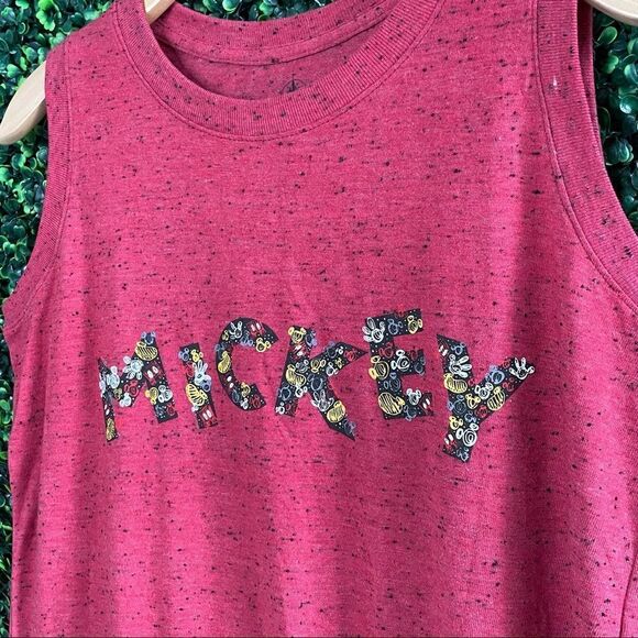 Disney Mickey Burnout Muscle Tank Sz M - Picture 2 of 6